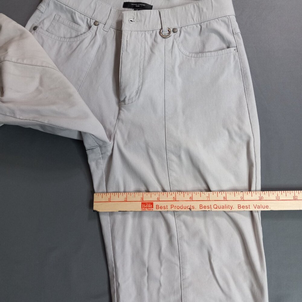Simon Chang Women's Size 4 Straight Leg 5-Pocket Stretch Pants - Picture 10 of 14